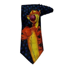 Disney Winnie The Pooh Tigger Cartoon Vintage Novelty Necktie Polyester